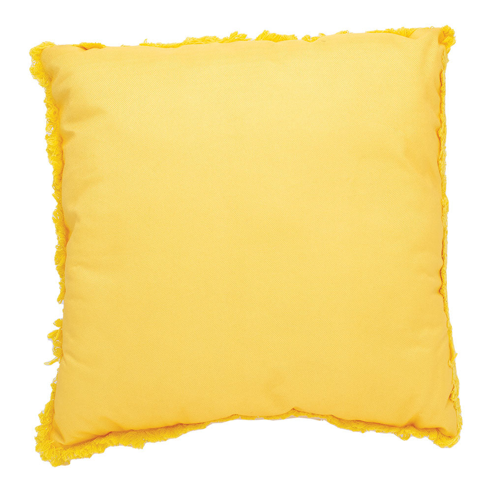 Green Leaf Smiley Face Plush Pillow - 16"x15"