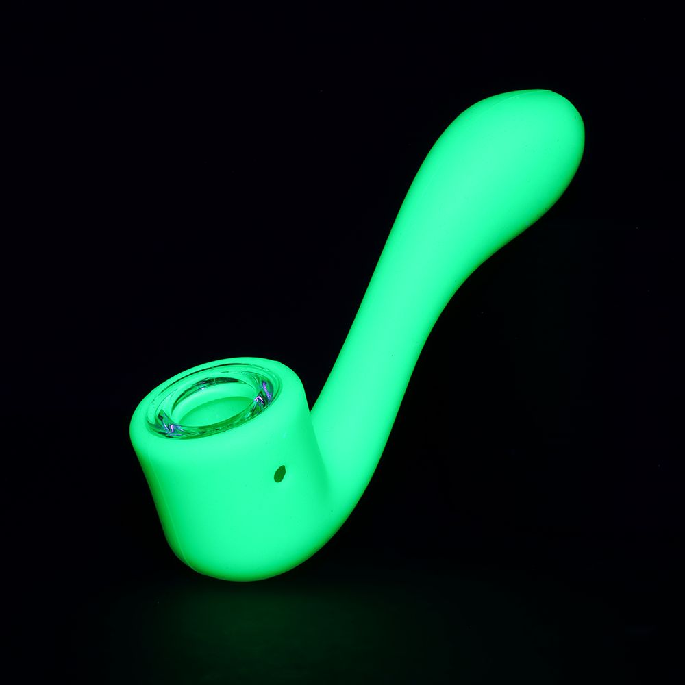10CT BUNDLE - Silicone Mini Sherlock Hand Pipe - 4.5" / Assorted Colors