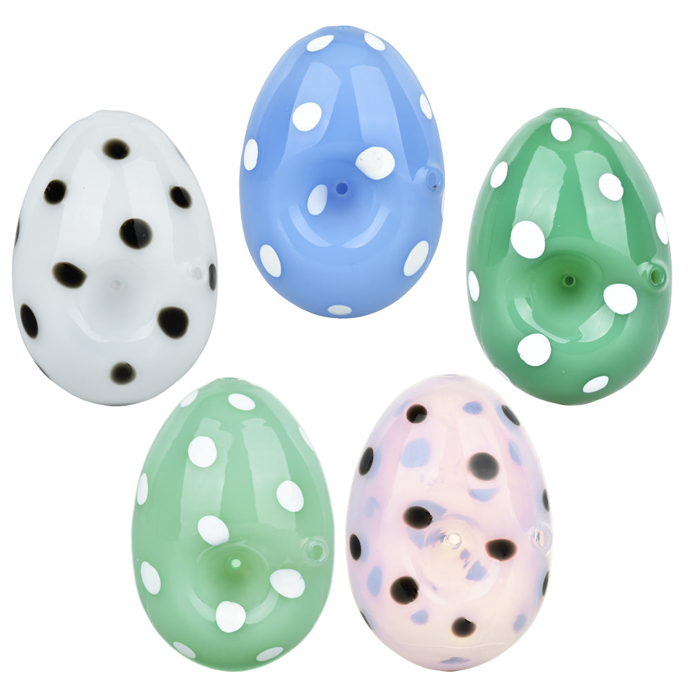 Dino Egg Glass Hand Pipe - 3.5" / 5pcs