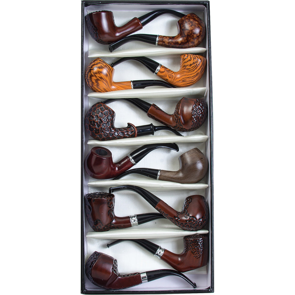Fujima Faux Wood Pipes - 6" / Assorted - 12PC BOX