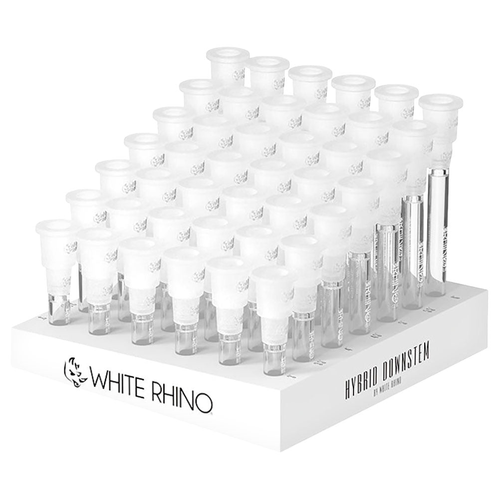 White Rhino Hybrid Downstem - Assorted Sizes 42PC DISP -