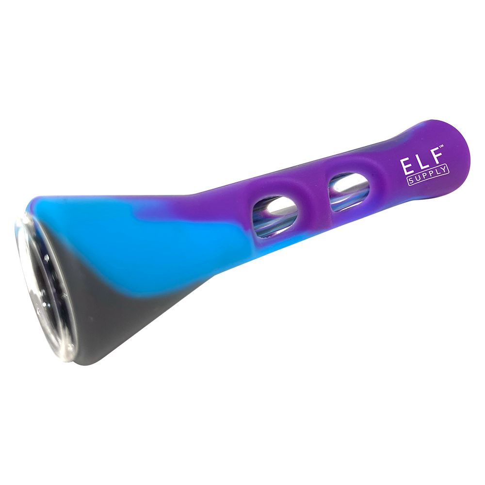 ELF Supply Silicone and Glass Chillum - 3.25" / 6ct