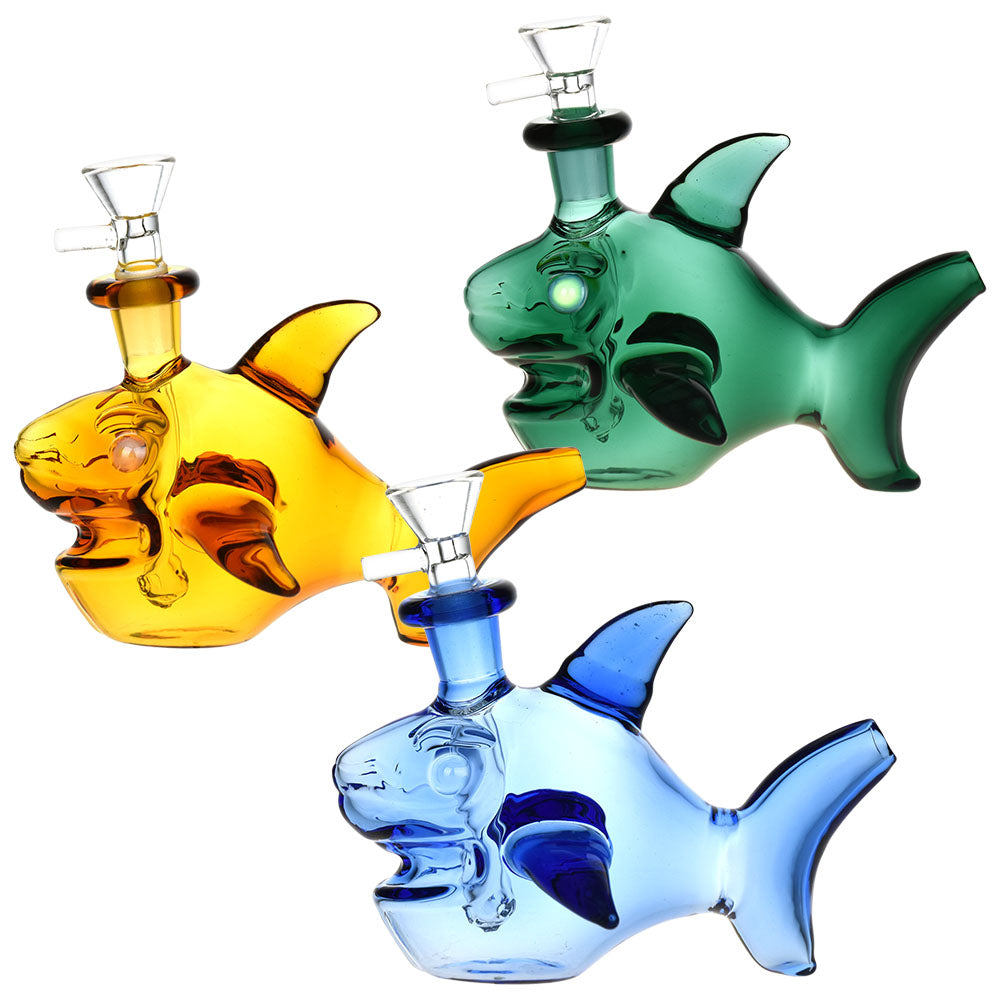 Ocean Authority Glass Water Pipe - 4" / Colors Vary