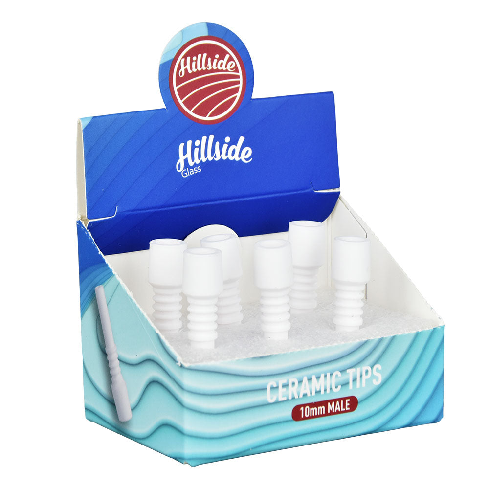 Hillside Glass Ceramic Dab Tips - 1.5" / 10mm M 6pcs