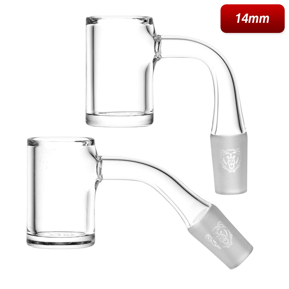 Bear Quartz V2 Flat 25MM Banger | 14mm M