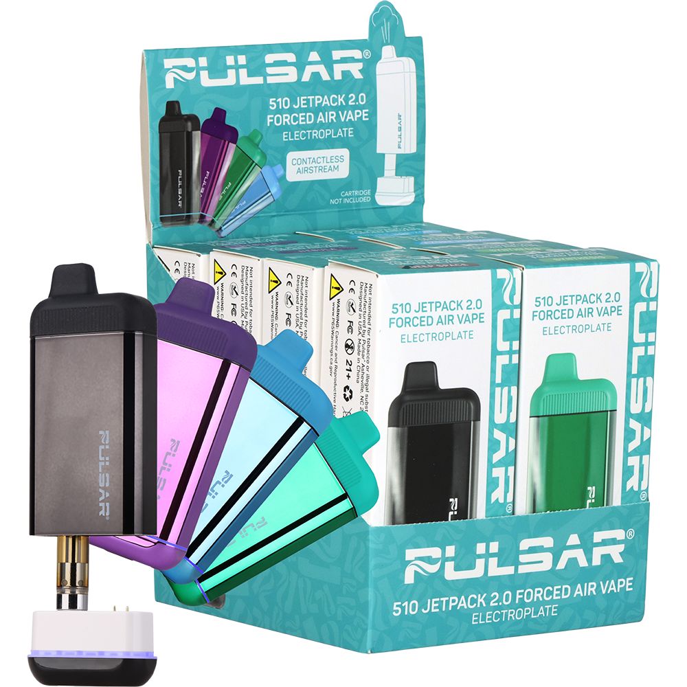 8CT DISPLAY - Pulsar DL 510 Jetpack 2.0 Variable Voltage Forced Air Vaporizer - 650mAh / Assorted Colors