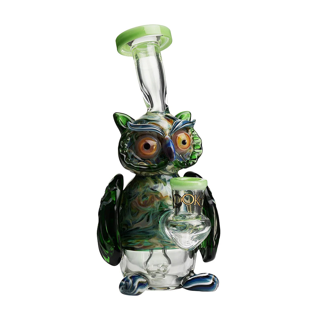 Lookah Glass 9" Mini Nerdy Owl Water Pipe