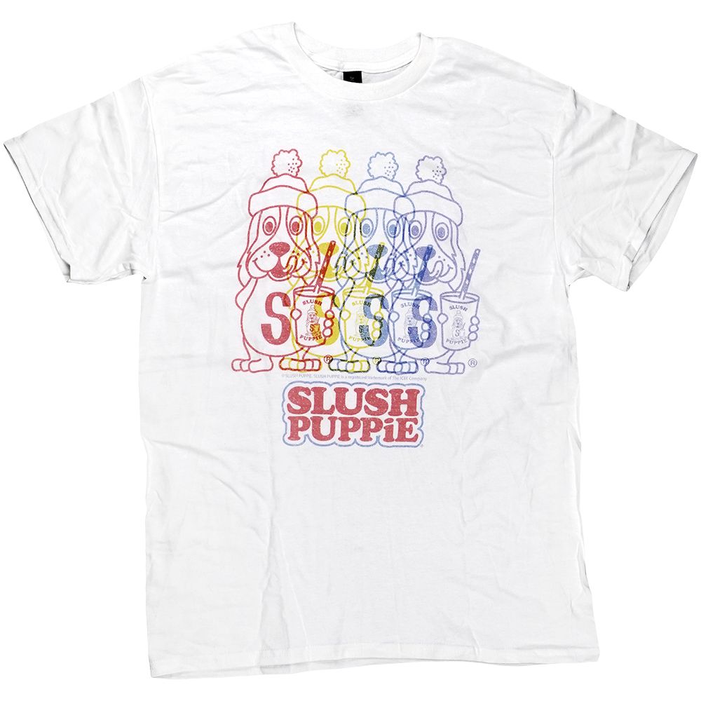 Brisco Brands Slush Puppie Rainbow Puppie T-Shirt