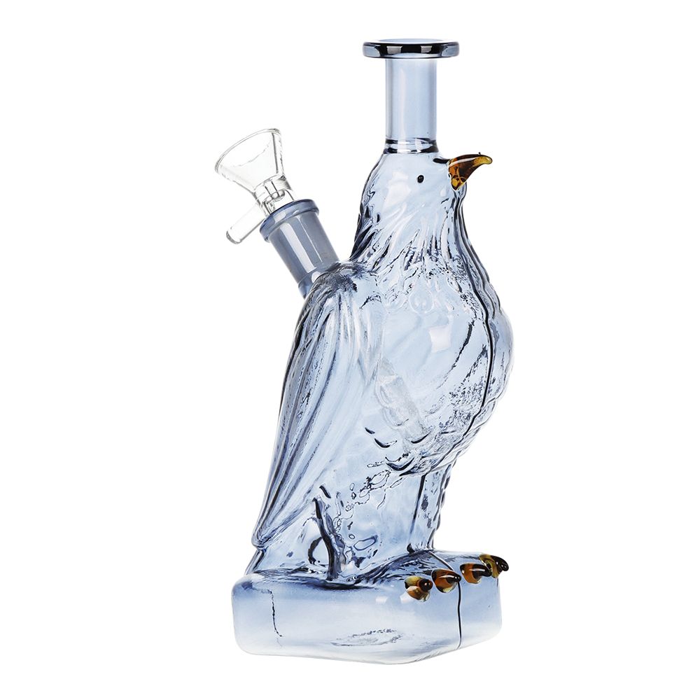 SeshGear Raven Glass Water Pipe - 7.5" / 14mm F / Smoke