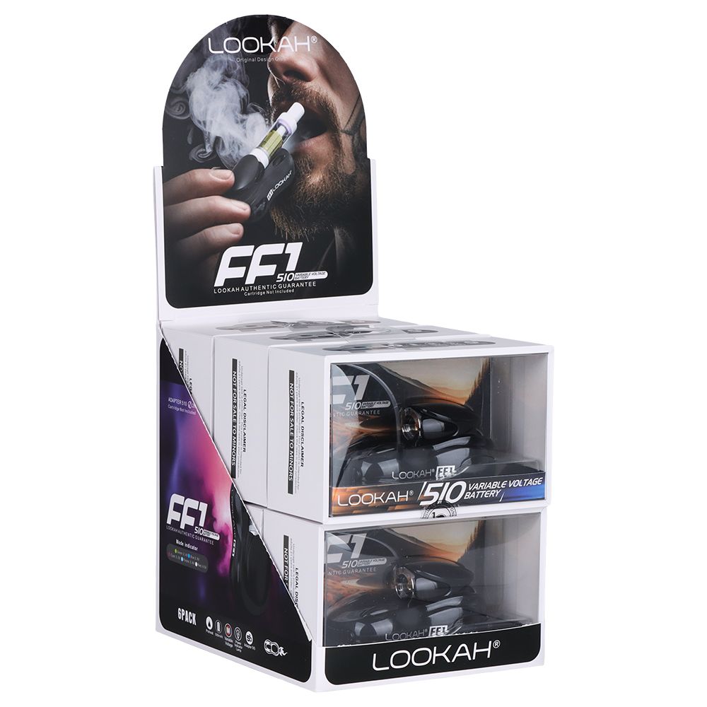 6CT DISPLAY - Lookah FF1 Race Car Variable Voltage 510 Vape Battery -500mAh