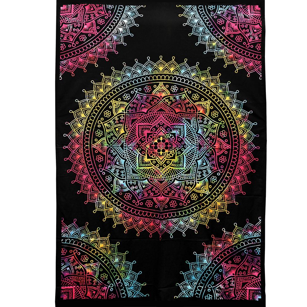 Trippy Sheetz Tie Dye Mandala Tapestry - 55"x85"