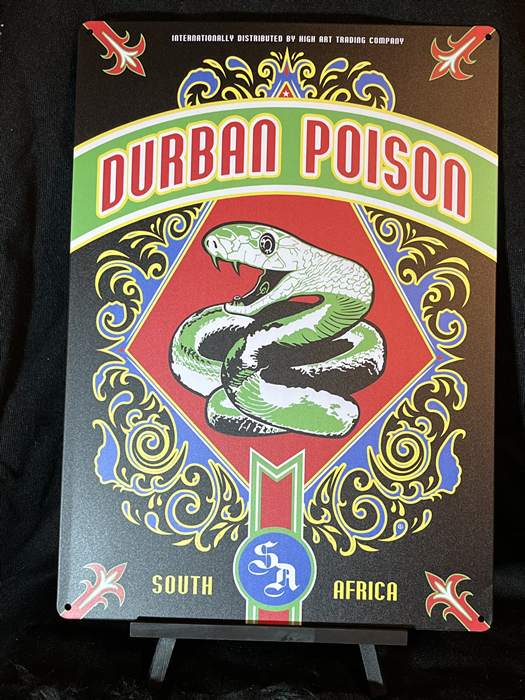 Durban Poison Strain Art 12" x 18" Printed Aluminum Sign