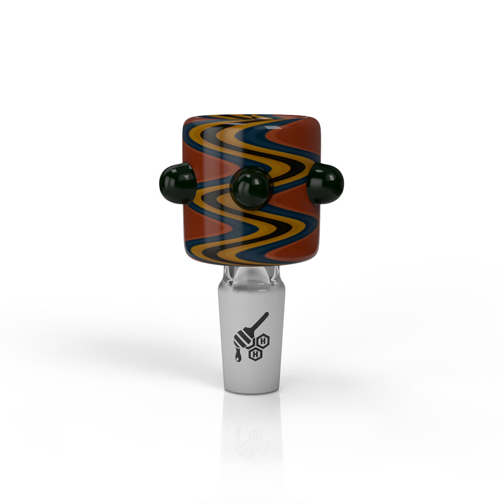 CYLINDER ZIG ZAG STRIPPED FLOWER BOWL PIECES