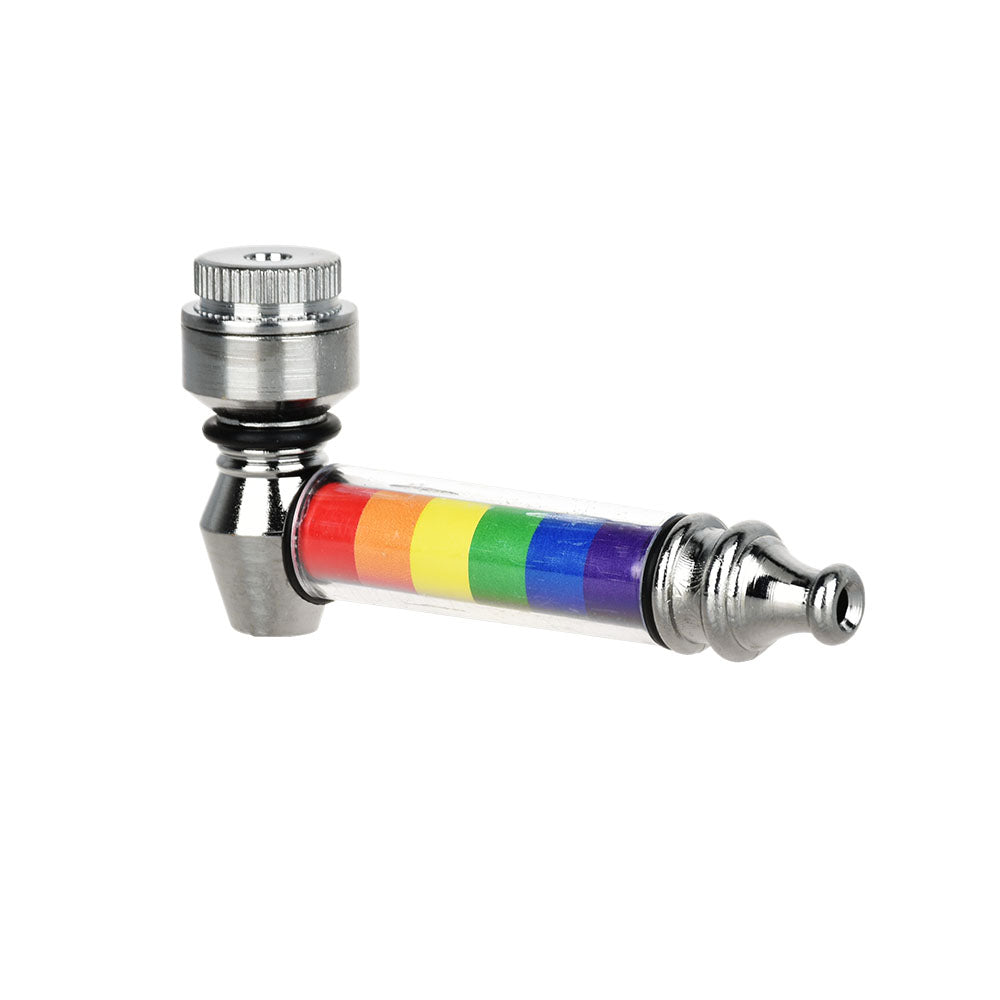 Aluminum Hand Pipe - 3" / Rainbow 25PC Jug -