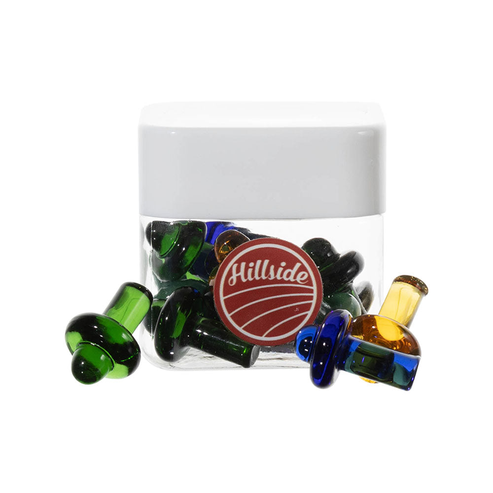 Hillside Glass Plug Carb Caps - 22mm / 12pcs