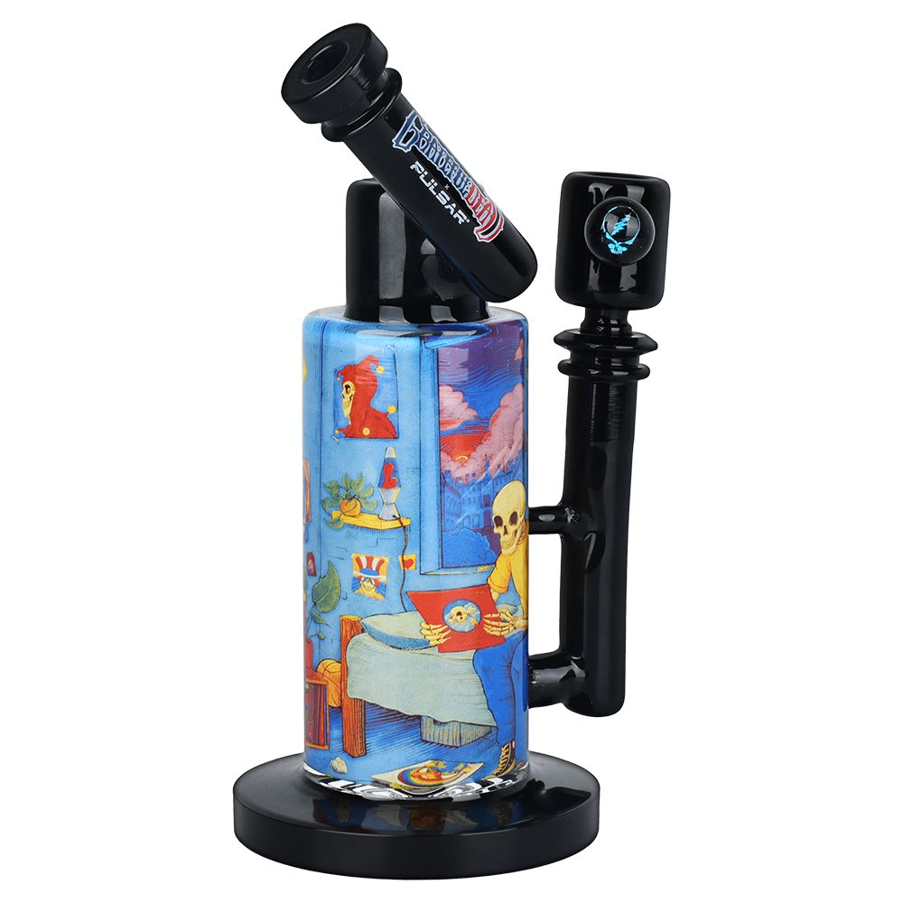Grateful Dead x Pulsar Inside Print Water Pipe - 8.5" / 14mm F / Deadhead Dorm