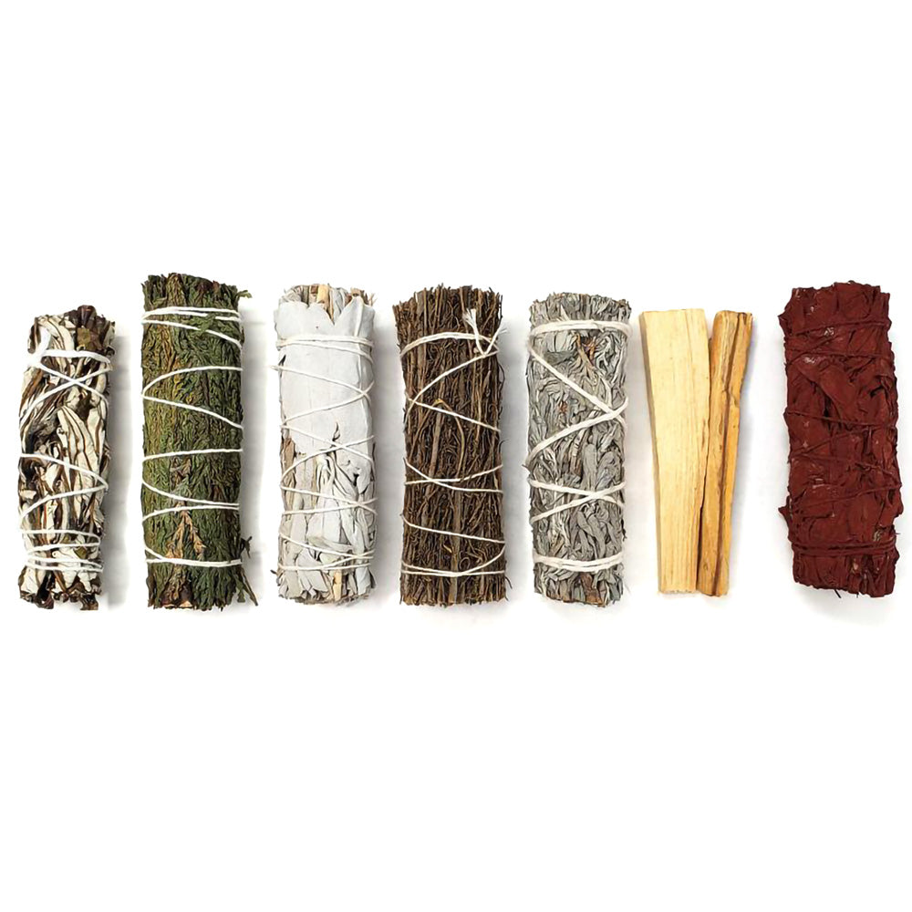 Sage Smudging Sampler - 4" / Assorted 7pcs