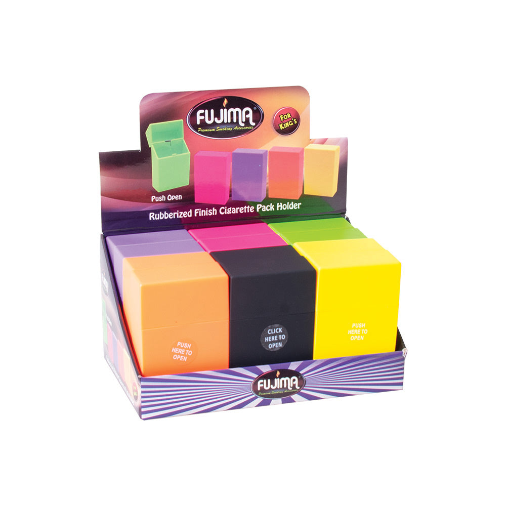 Colored Rubberize Cig. Pack Holder Kings - 12ct.