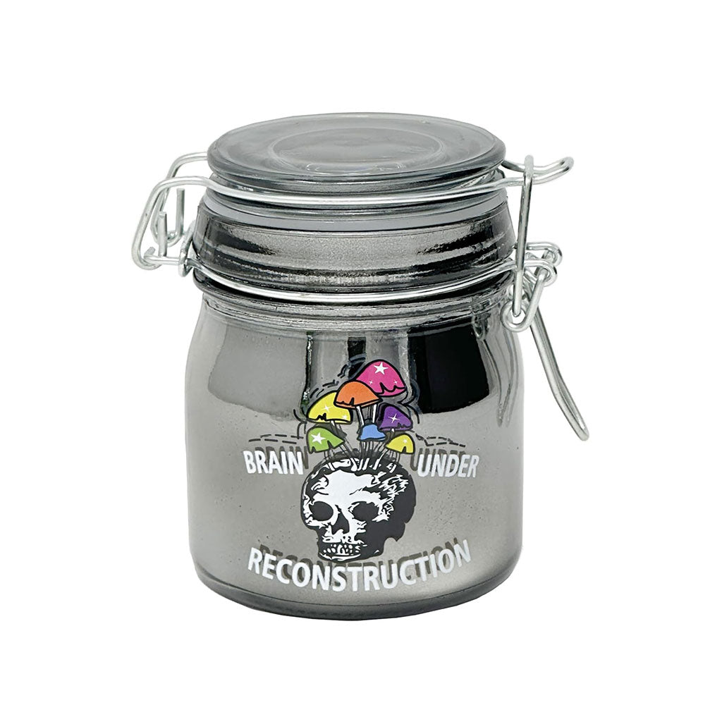 BRAIN UNDER RECONSTRUCTION CLAMPING LID STASH JAR