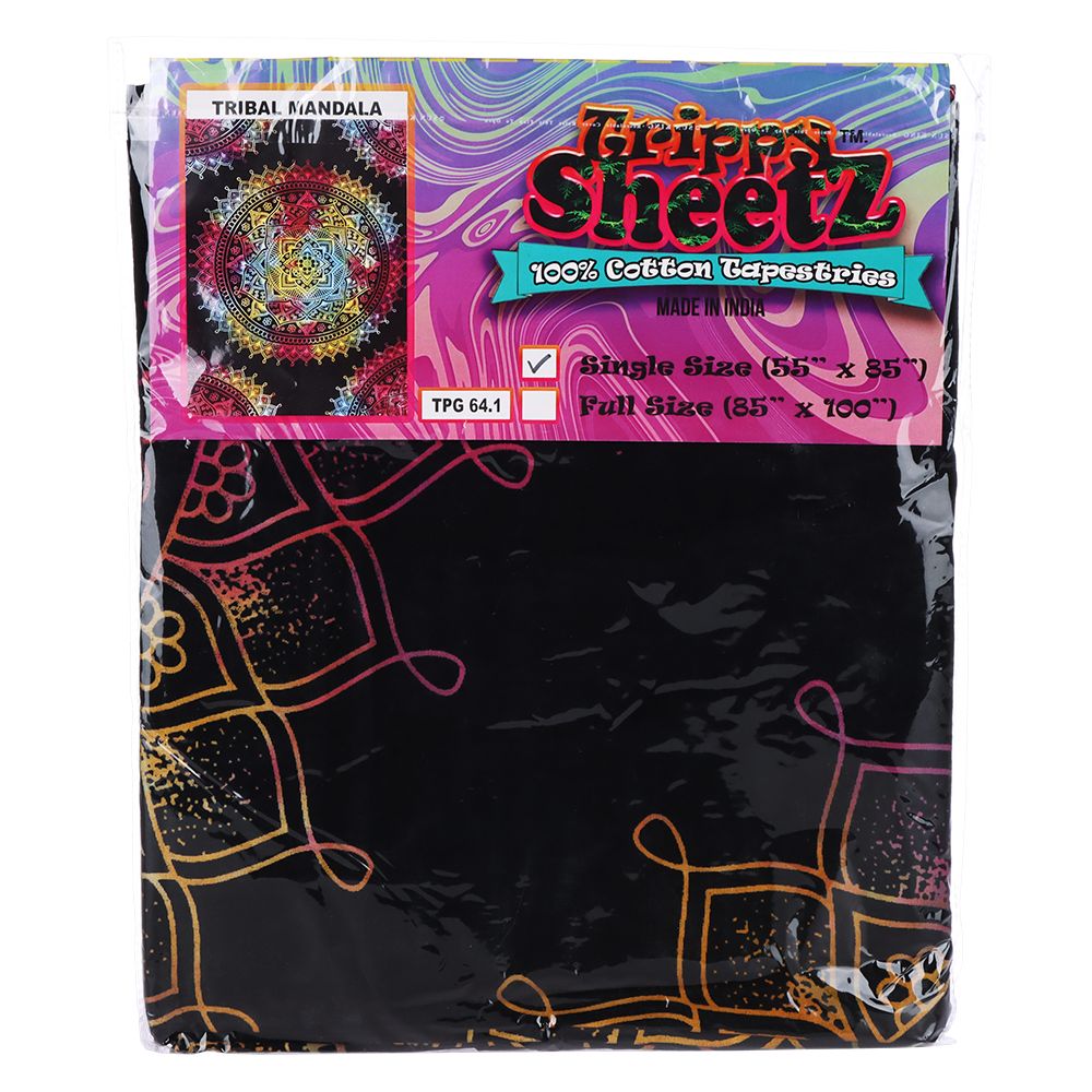 Trippy Sheetz Tie Dye Mandala Tapestry - 55"x85"