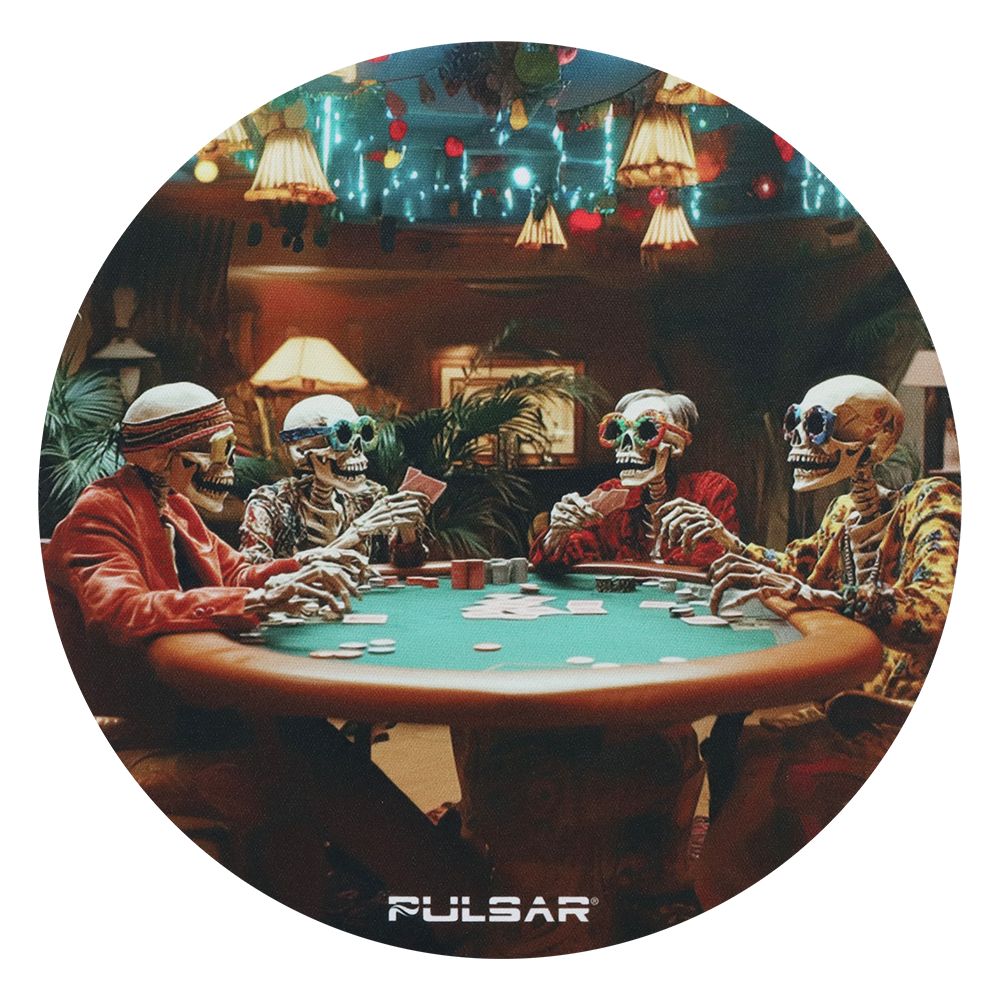 Pulsar DabPadz Fabric Top Dab Mat - Poker Night / 8"