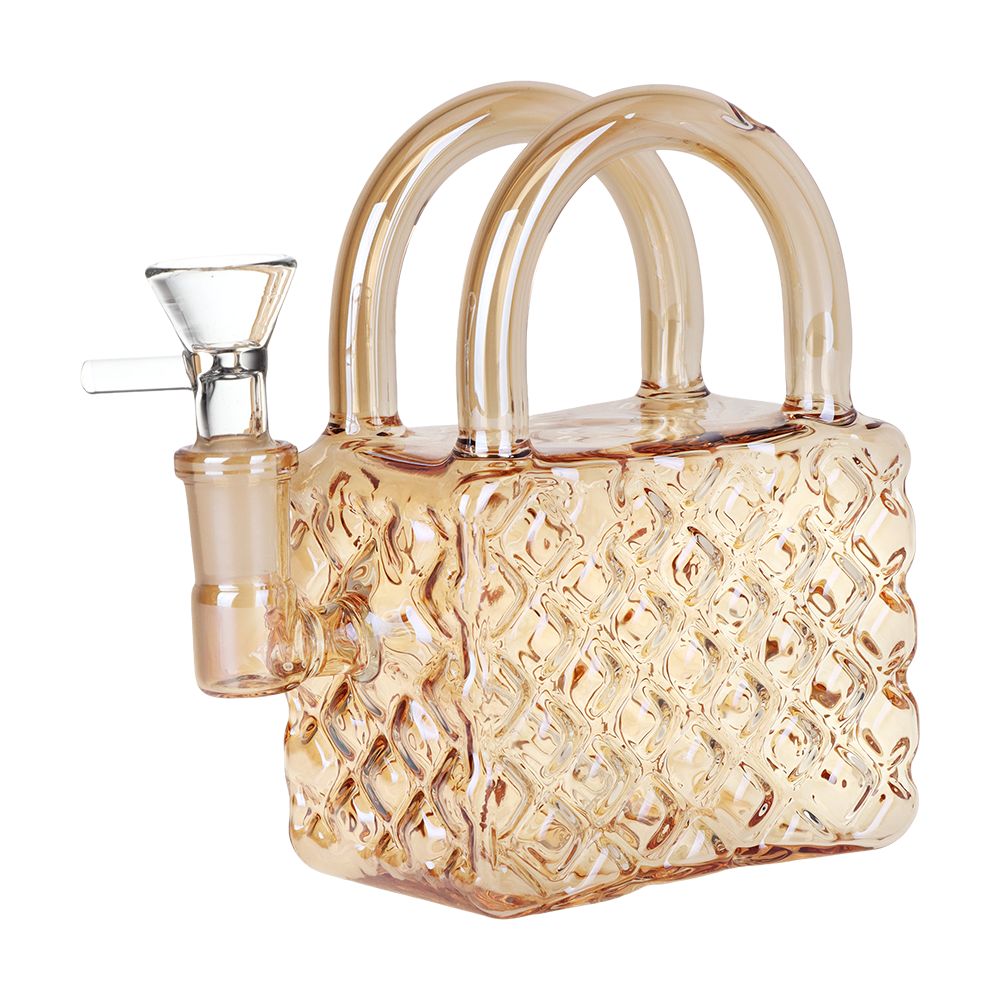 SeshGear Luxury Hand Bag Glass Water Pipe - 5.25" / 14mm F / Colors Vary