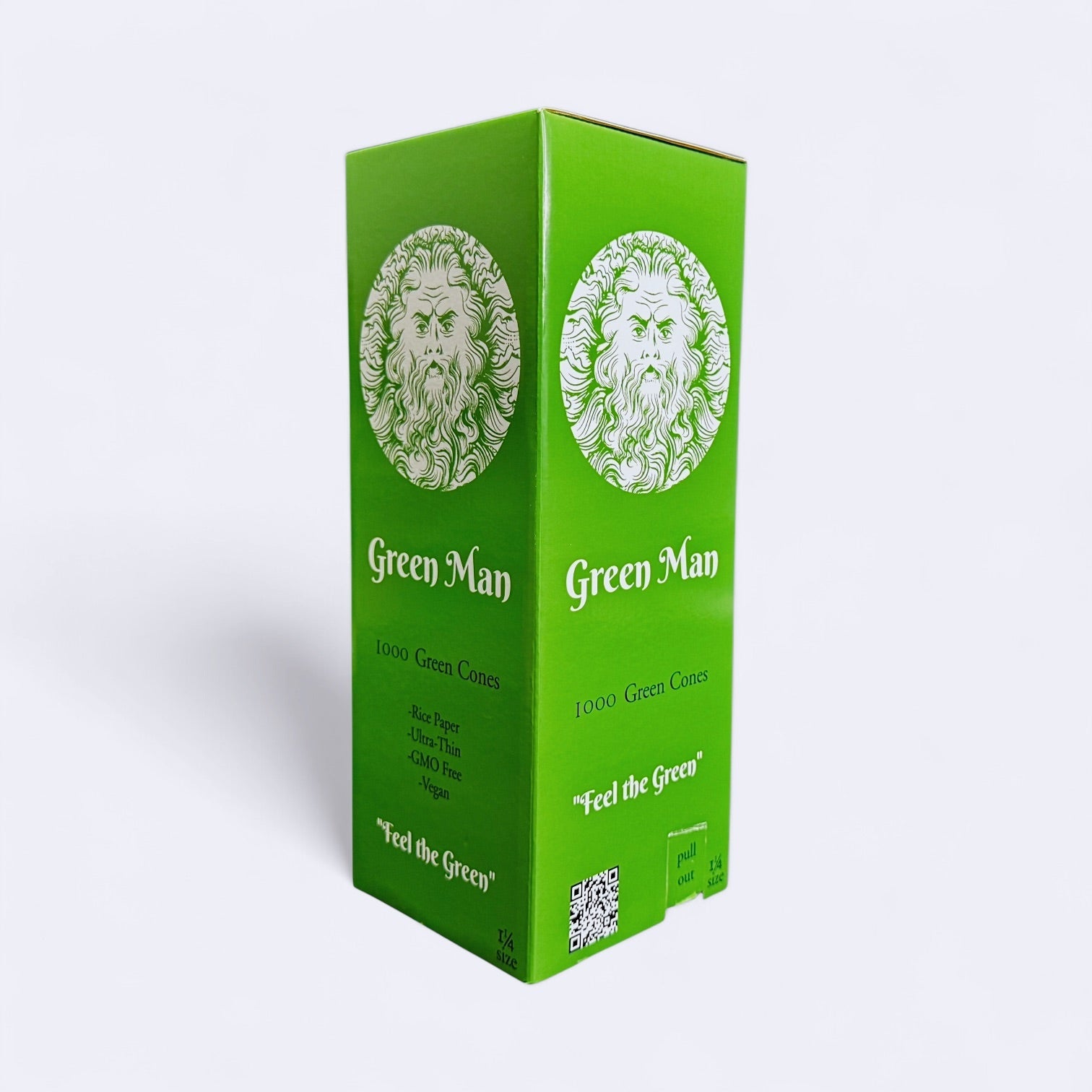 Green Man 1.25 Green Rice Cones 1000ct Bulk