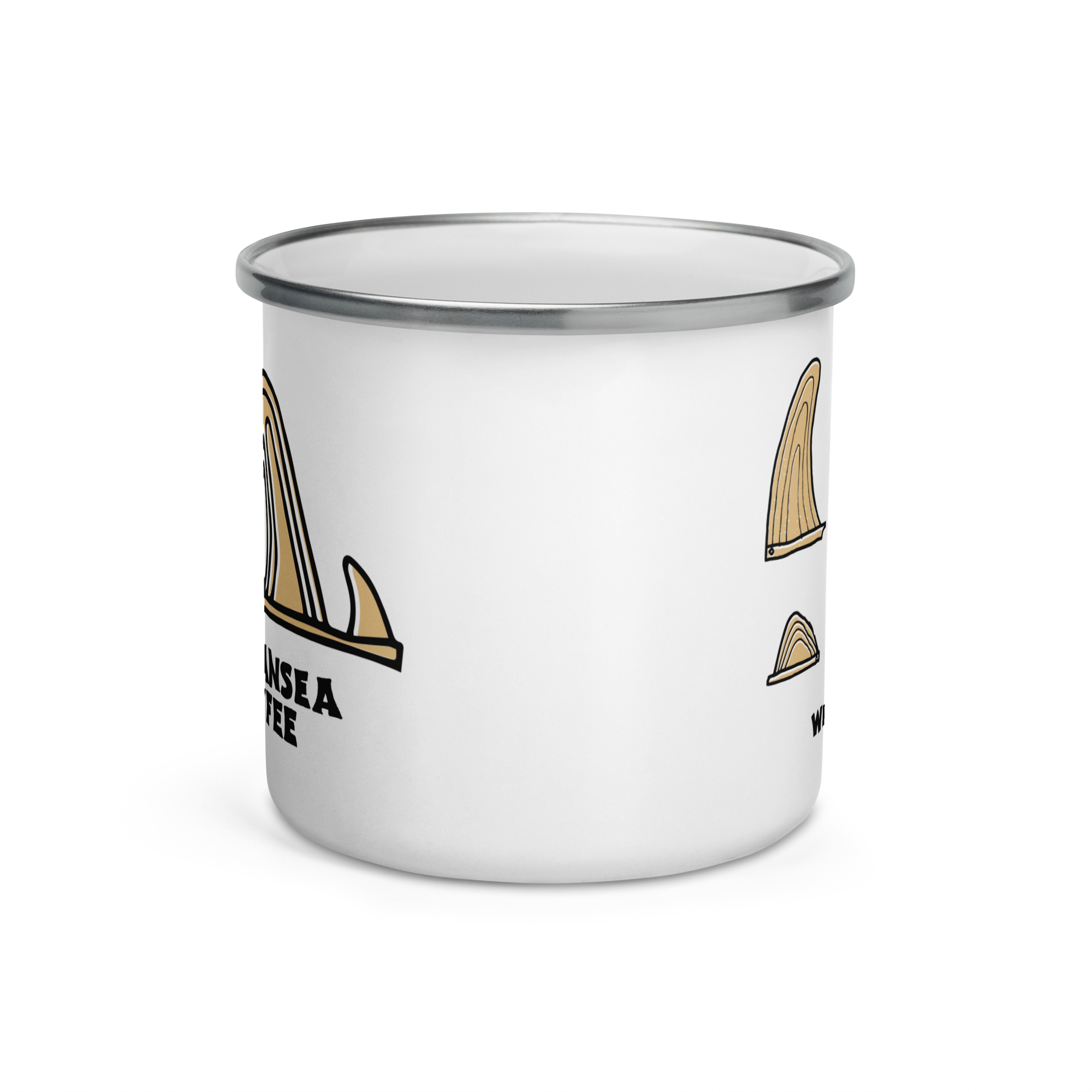 Fin Box Enamel Mug