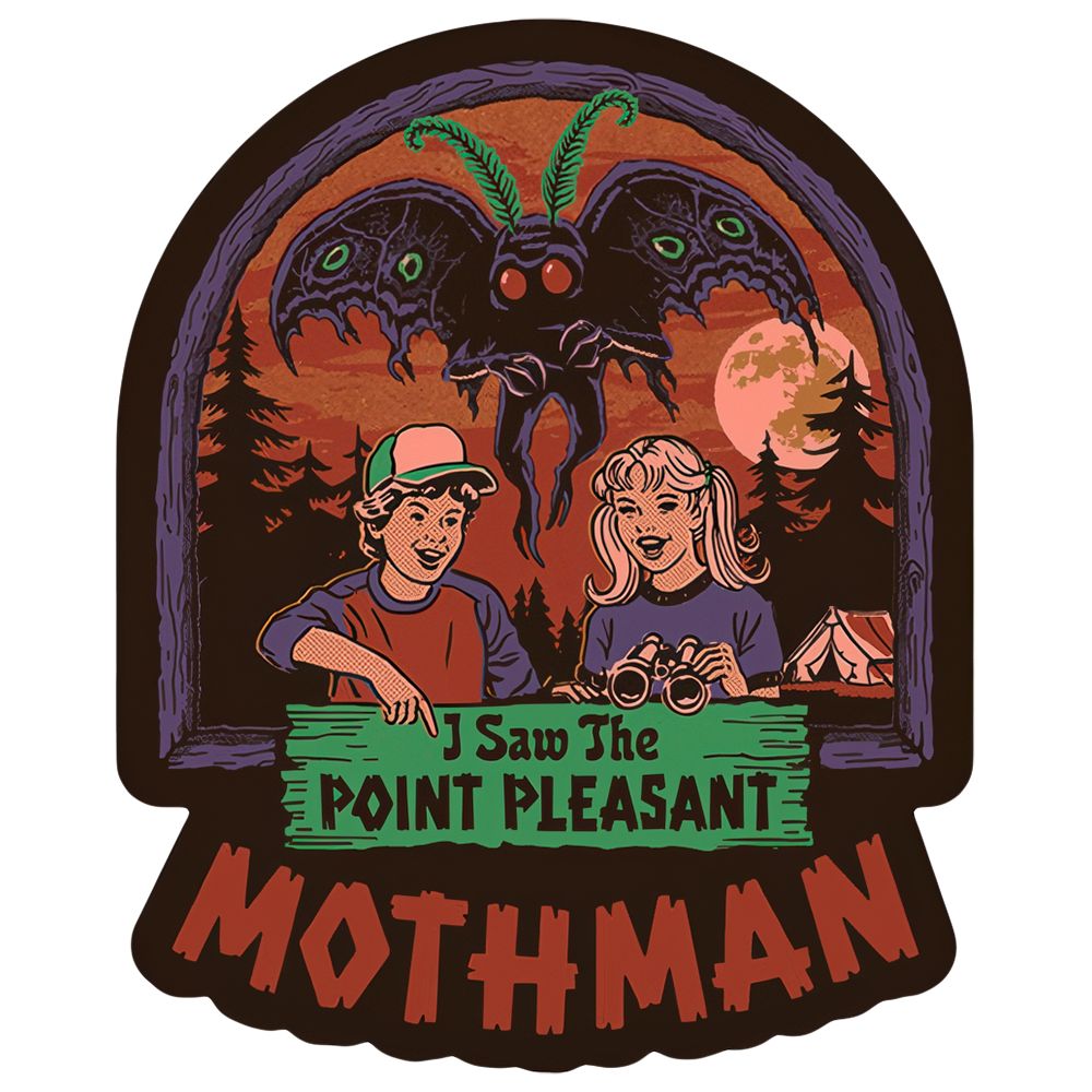 Steven Rhodes Sticker - I Saw The Point Pleasant Mothman