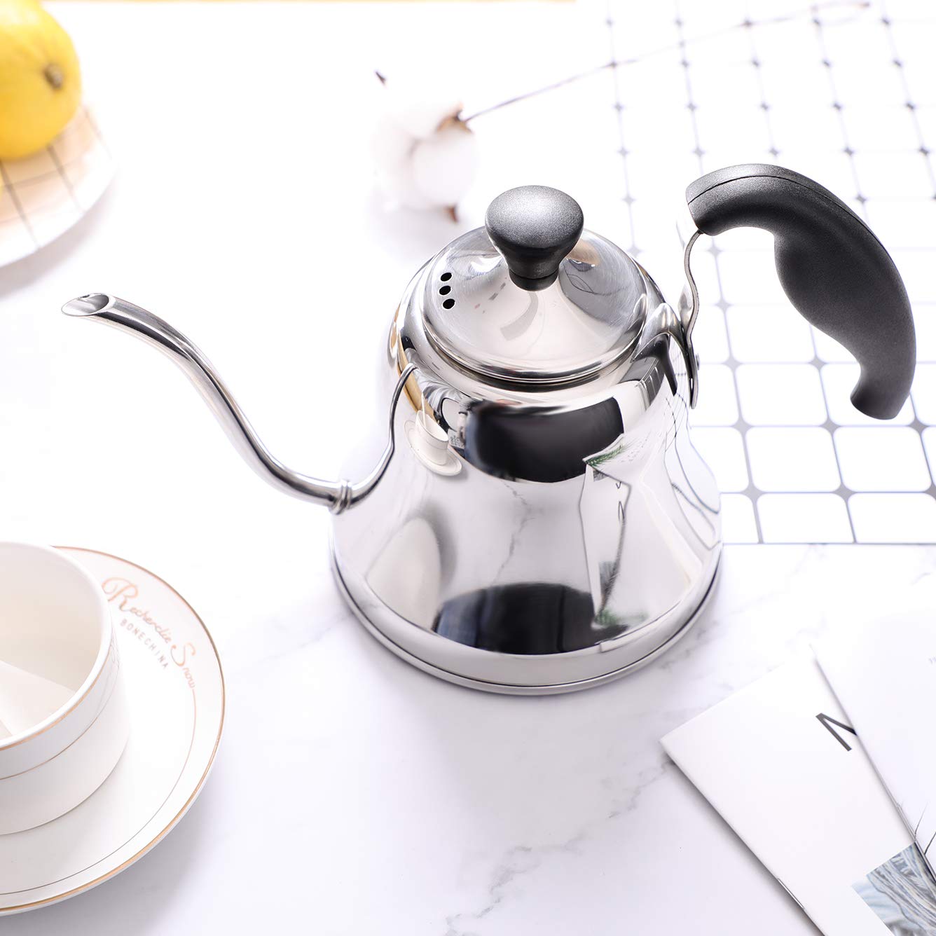 Goose-neck Stainless Steel Coffee Kettle