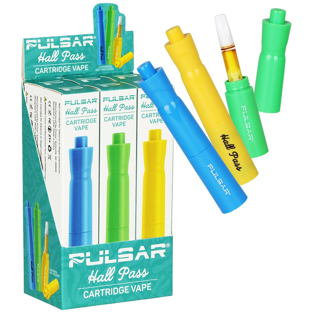 6CT DISPLAY - Pulsar 510 Hall Pass Vape Battery - 650mAh / Assorted Colors