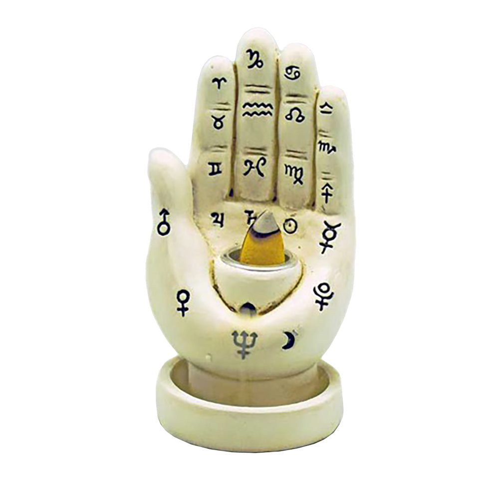Palmistry Hand Backflow Incense Burner - 4.5
