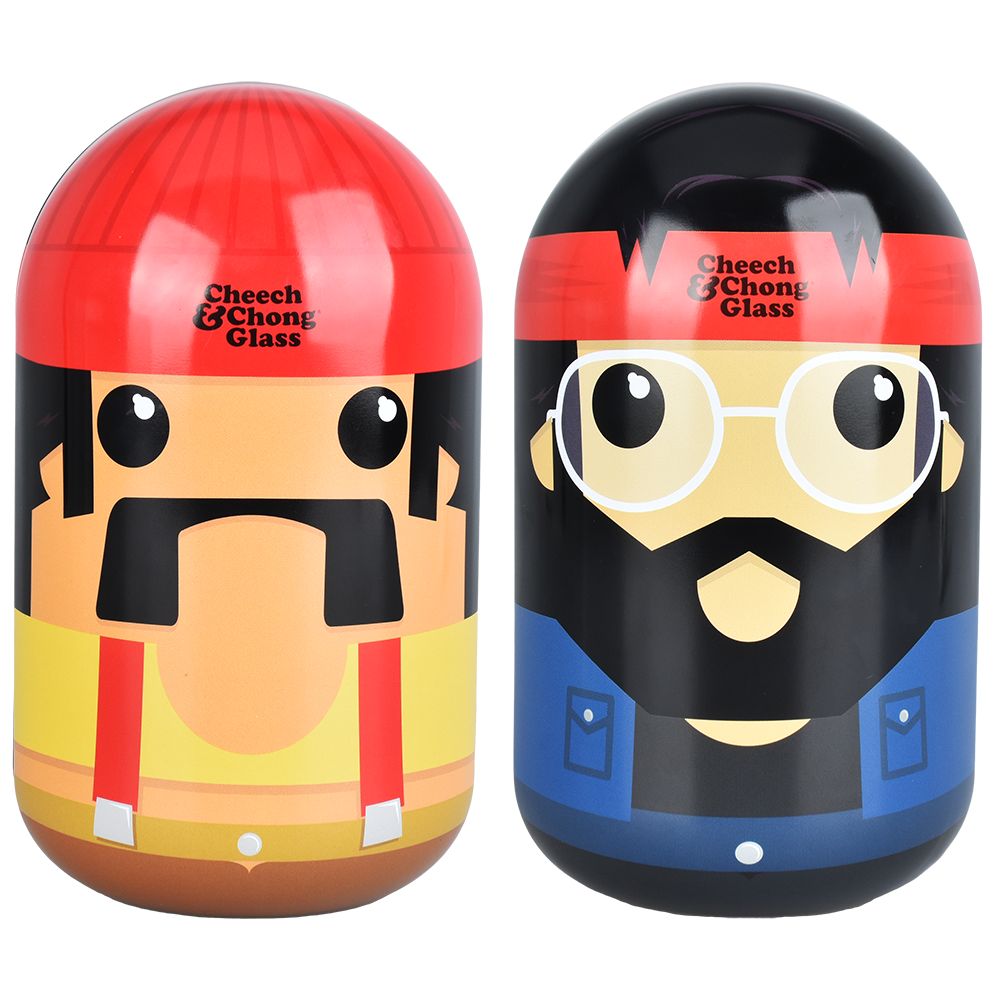 Cheech & Chong Joint Hand Pipe in Collectible Tin Case - 5.75"