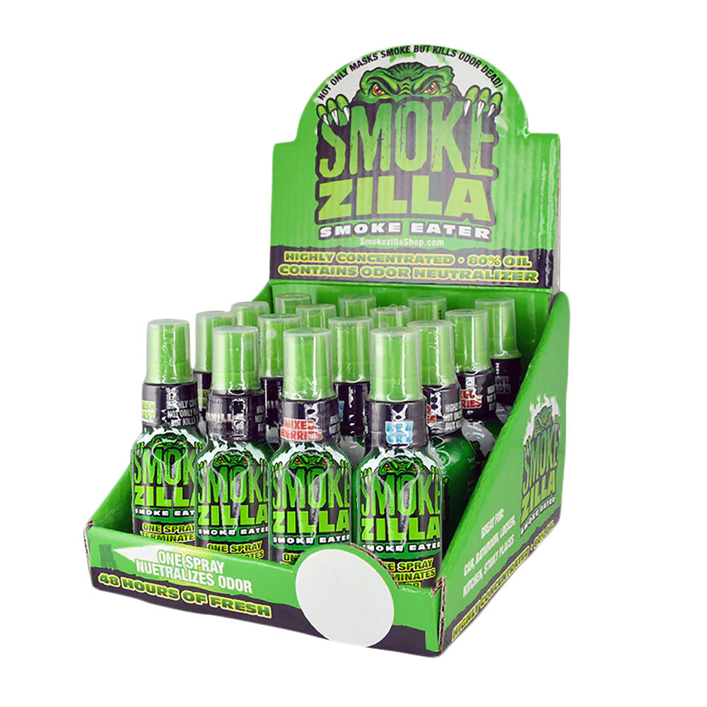 Smokezilla Smoke Eater Spray-30ml / Asst Fragrances - 16pc