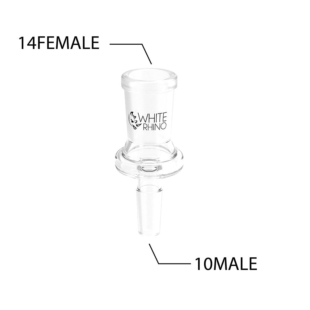 White Rhino 10mm M To 14mm F Glass Converter 10ct
