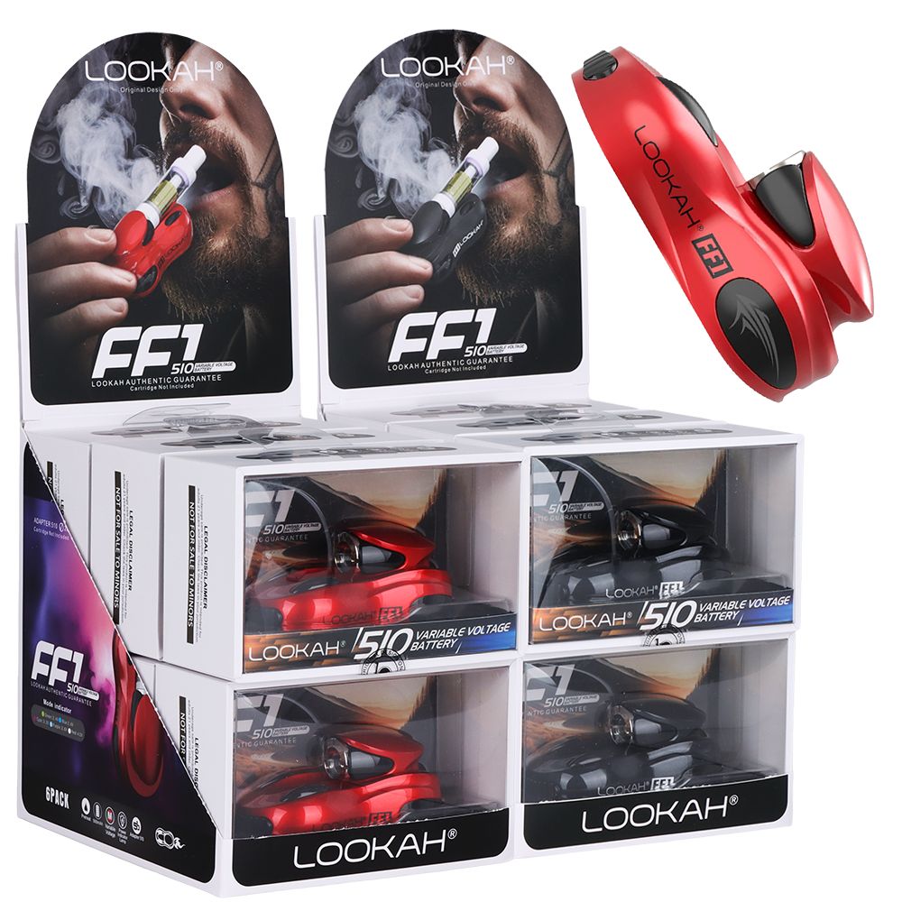 6CT DISPLAY - Lookah FF1 Race Car Variable Voltage 510 Vape Battery -500mAh