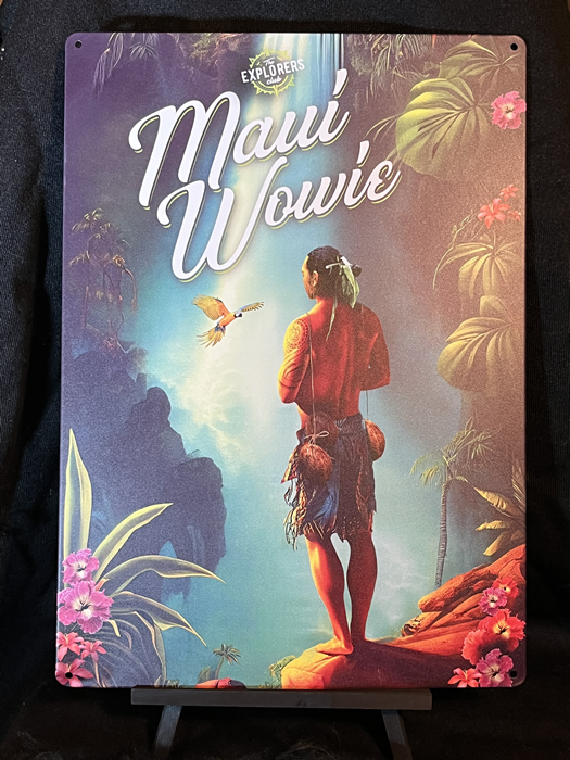 Maui Explorers Club Jungle Strain Art 12"x18" Aluminum Sign