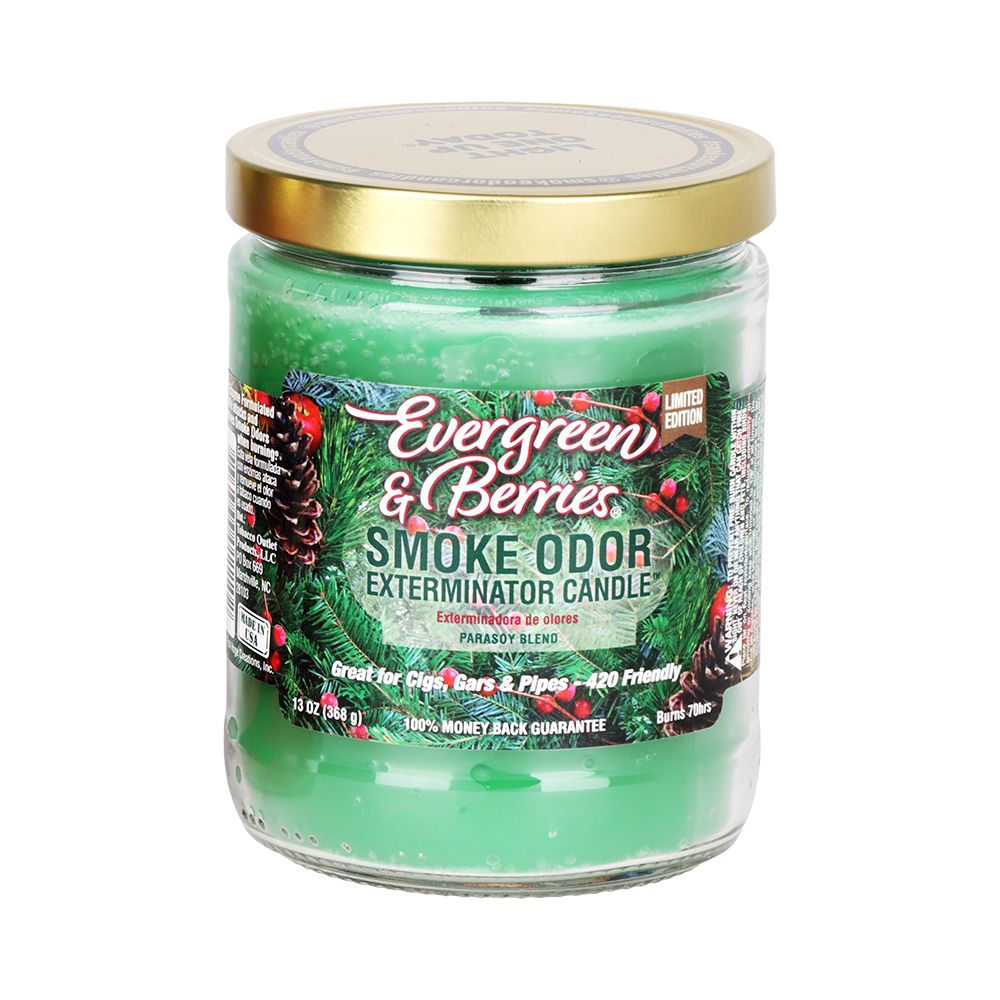 12CT BOX - Smoke Odor Exterminator Candles - Holiday Mix / 13oz