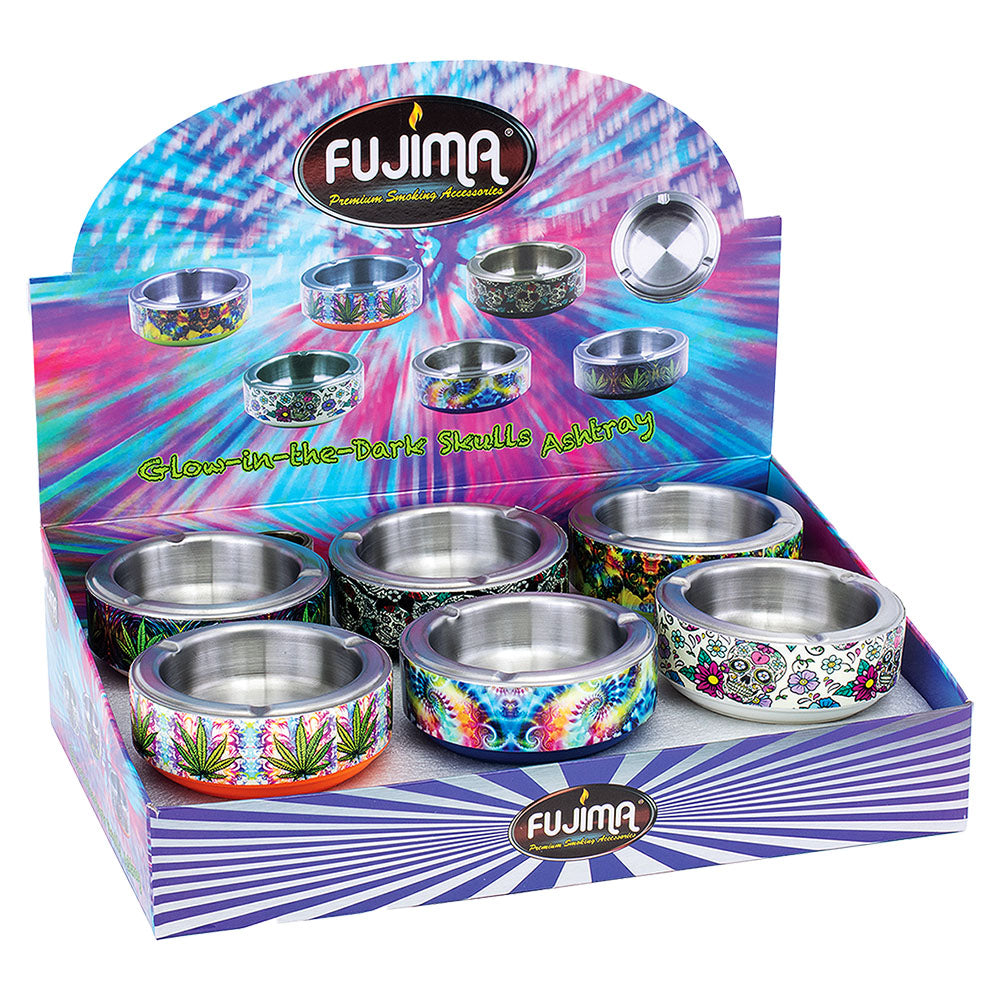 Fujima Trippy Glow Ashtray -4.25"/ 12pcs