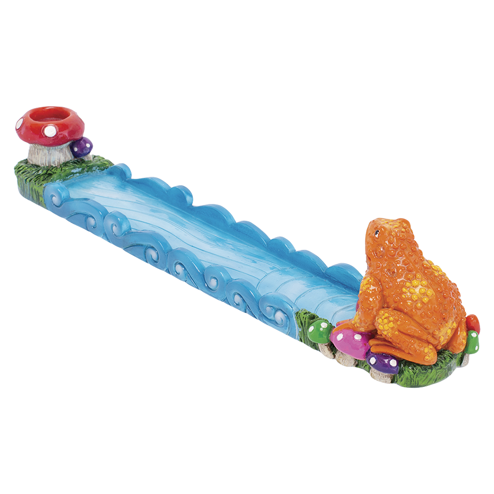 Fujima Trippin' Golden Frog Incense Burner - 11"