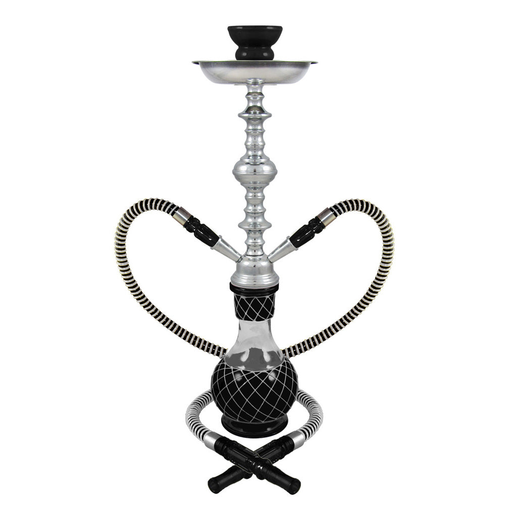 Nicolette 2-Hose Premium Hookah 19"