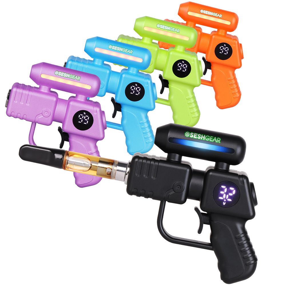 5CT DISPLAY - Seshgear 510 Ray Gun Variable Voltage Vaporizer - 500mAh / Assorted Colors