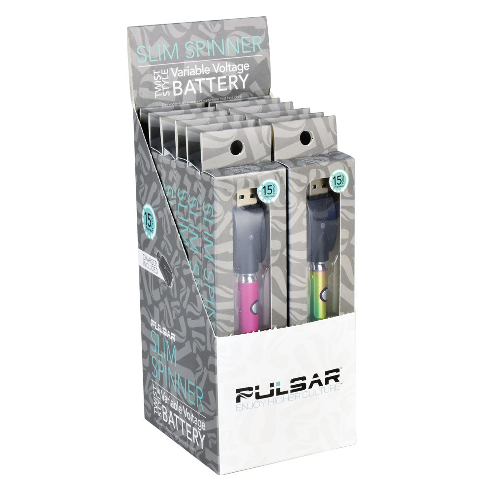 Pulsar Slim Spinner VV Battery - 400mAh/12 pcs
