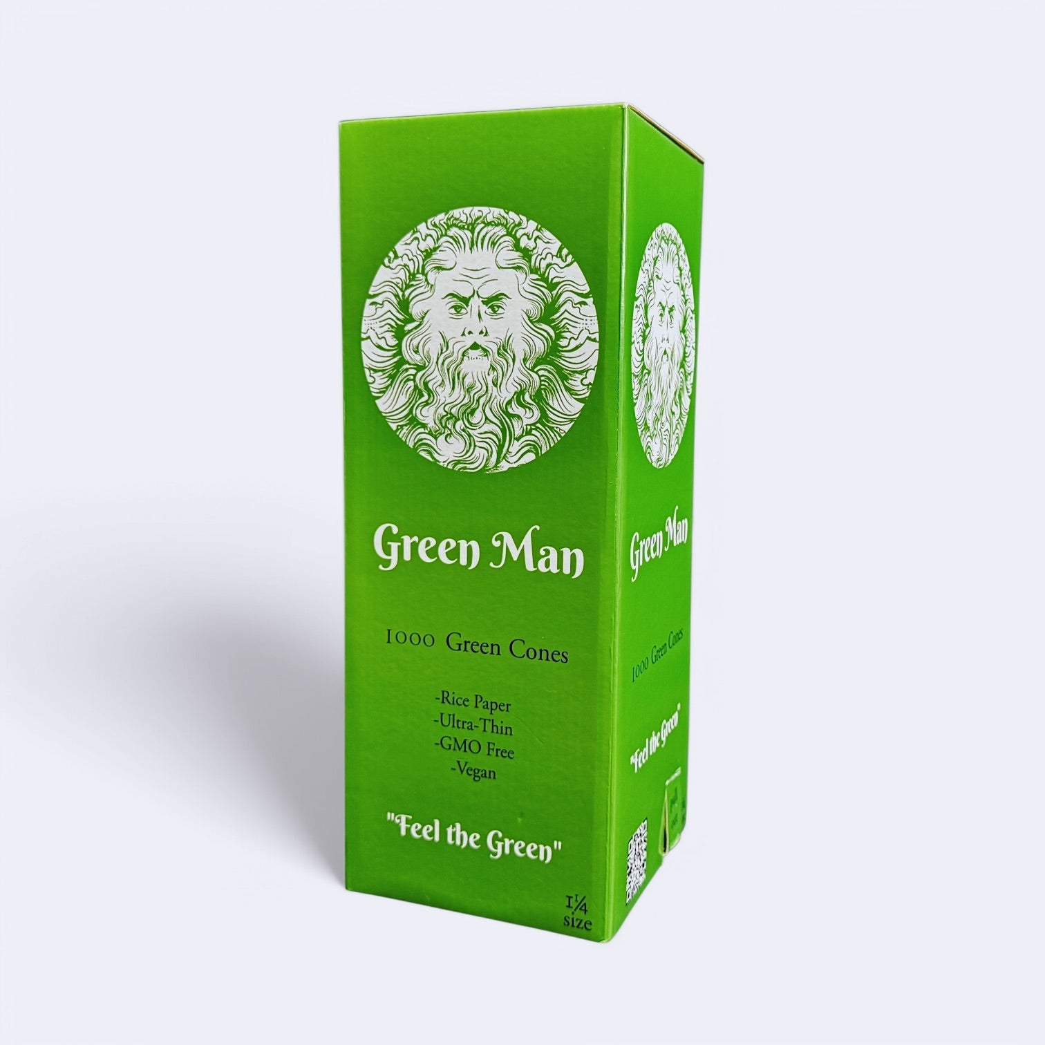 Green Man 1.25 Green Rice Cones 1000ct Bulk