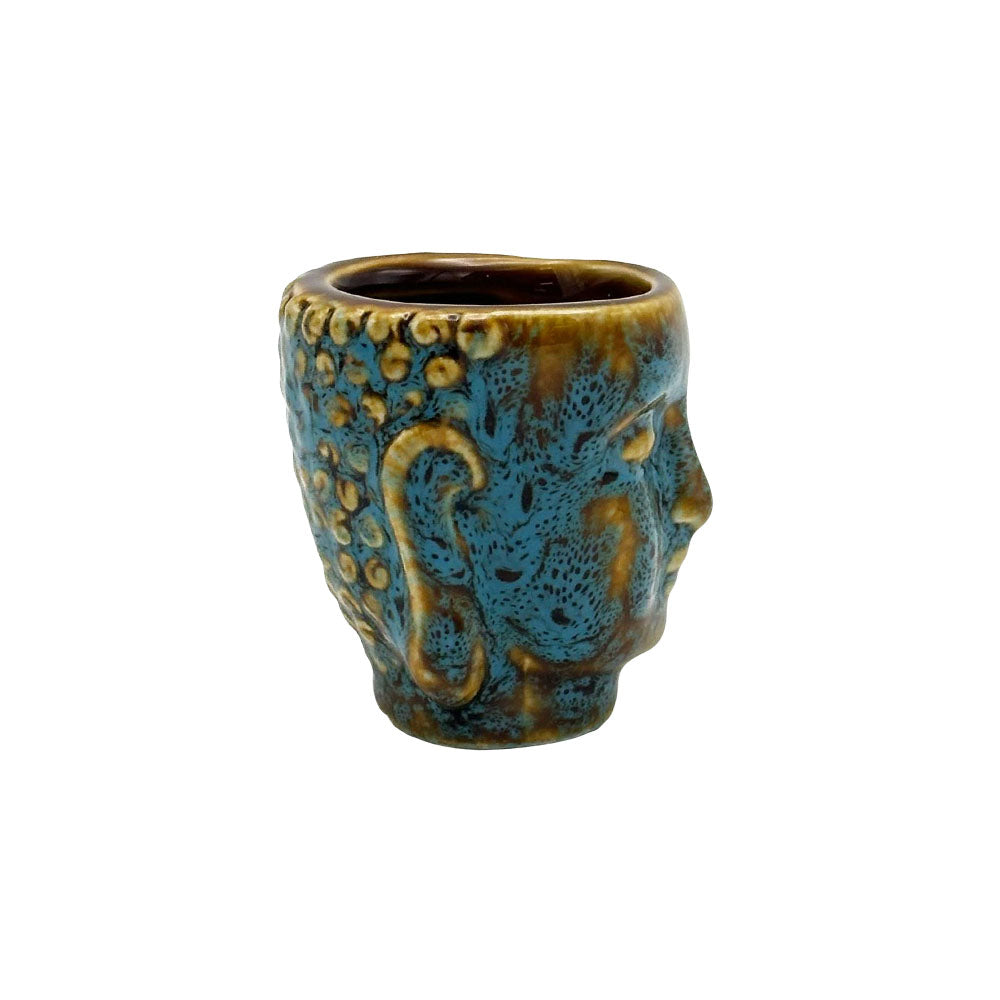 Buddha Head Ceramic Shot Glass- 2oz