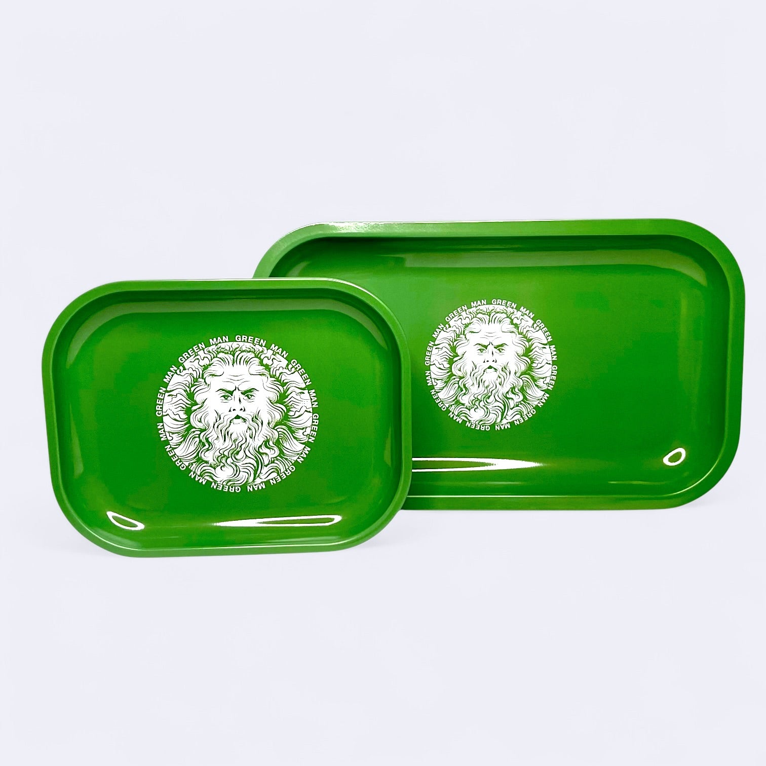 Green Man Metal Rolling Tray, 11.25” x 7.25”