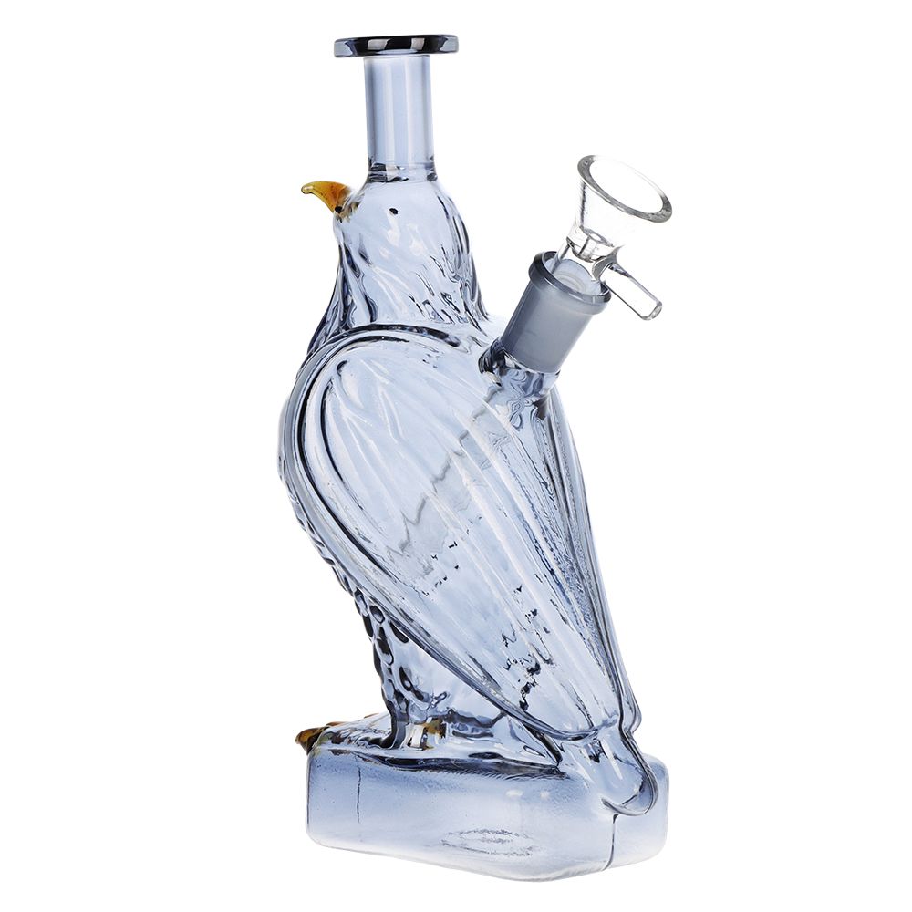 SeshGear Raven Glass Water Pipe - 7.5" / 14mm F / Smoke