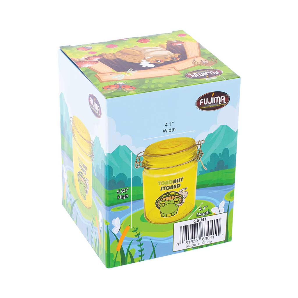 GLASS JAR WITH CLASP