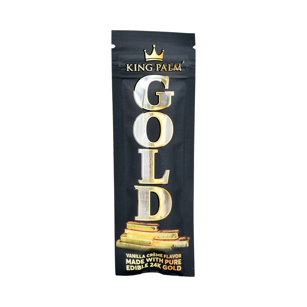 King Palm 24K Gold Cones - Mini / 1pc / Vanilla Creme 15pk