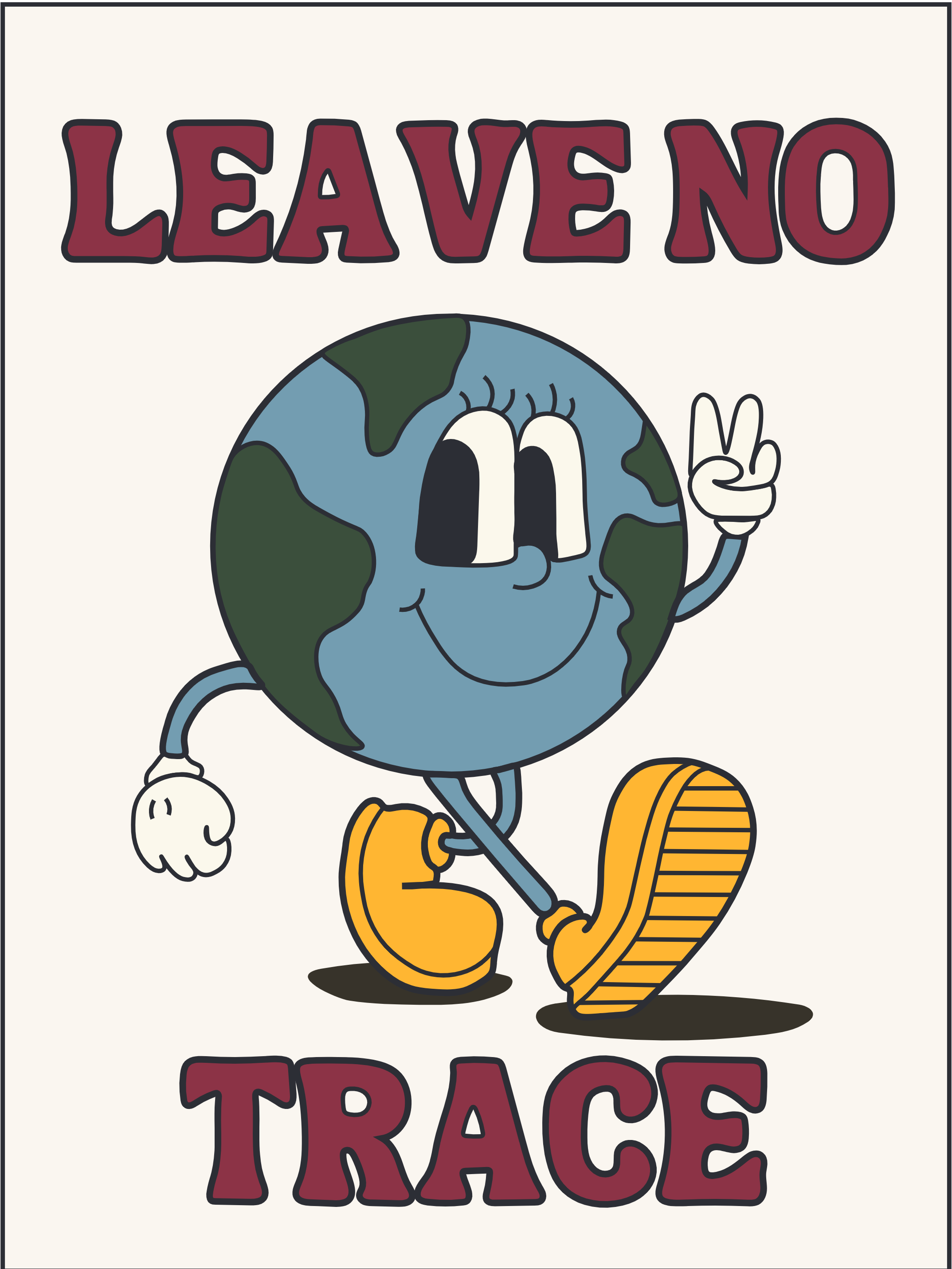 Velcro Label - LEAVE NO TRACE